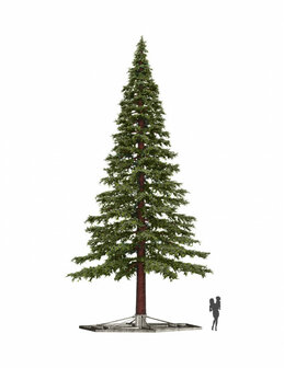 Pine tree extra kunstkerstboom 9.8 meter mix PE outdoor