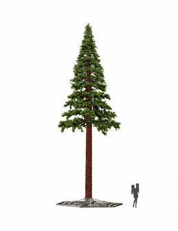Pine tree kunstkerstboom 5.8 meter mix PE outdoor