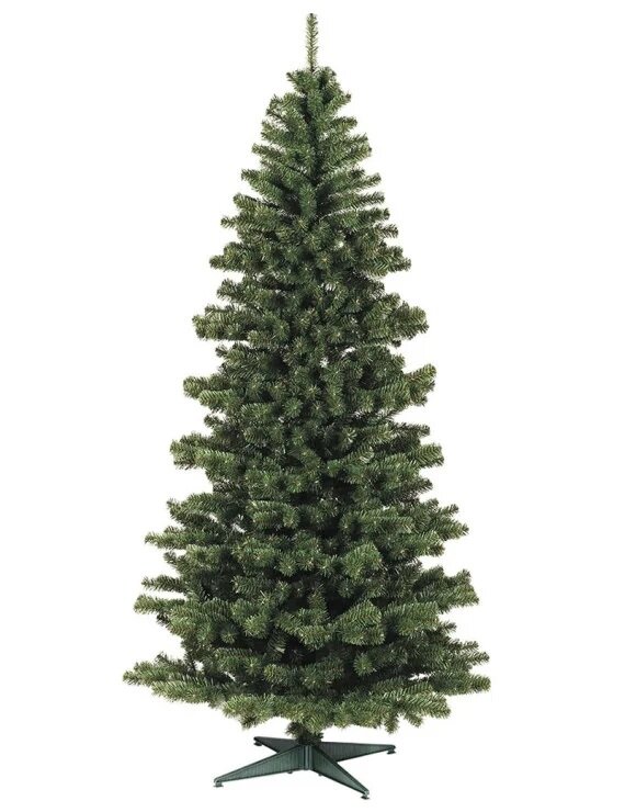 Volle compacte kunstkerstboom 240 cm hoog