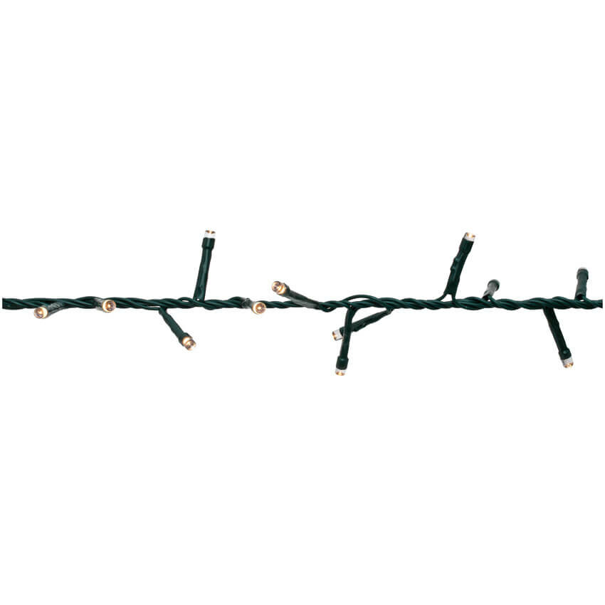 Cluster - Kerstverlichting - mini LED&#039;s - Groen snoer - IP44