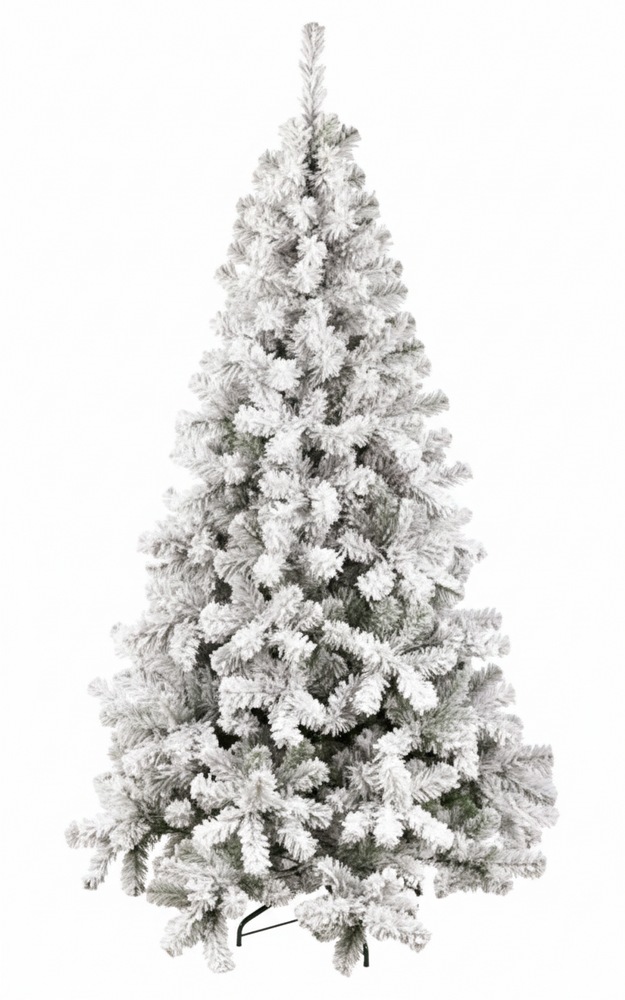 Whiteflock - Kunstkerstboom - 150 cm - Besneeuwd - Goedkope boom