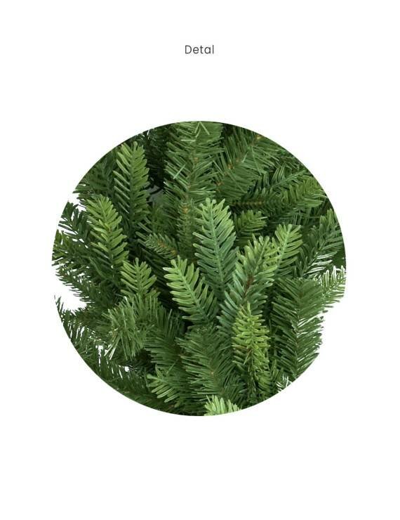 Kerstkrans Altura mix PE 80 - natuurlijke gegoten PE takken - binnen en buiten gebruik - exclusieve krans