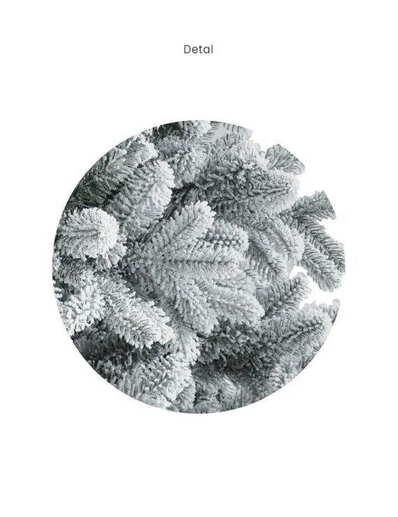 Denali - Kunstkerstboom - 180 cm - voorzien van Sneeuw -  Brandcertificaat - eenvoudig opzetbaar