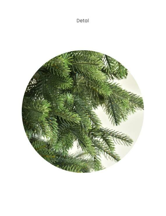 Oregon - Kerstkrans - 50 cm - mix PE natuurlijke takken - Natuurlijke uitstraling - Brandcertificaat