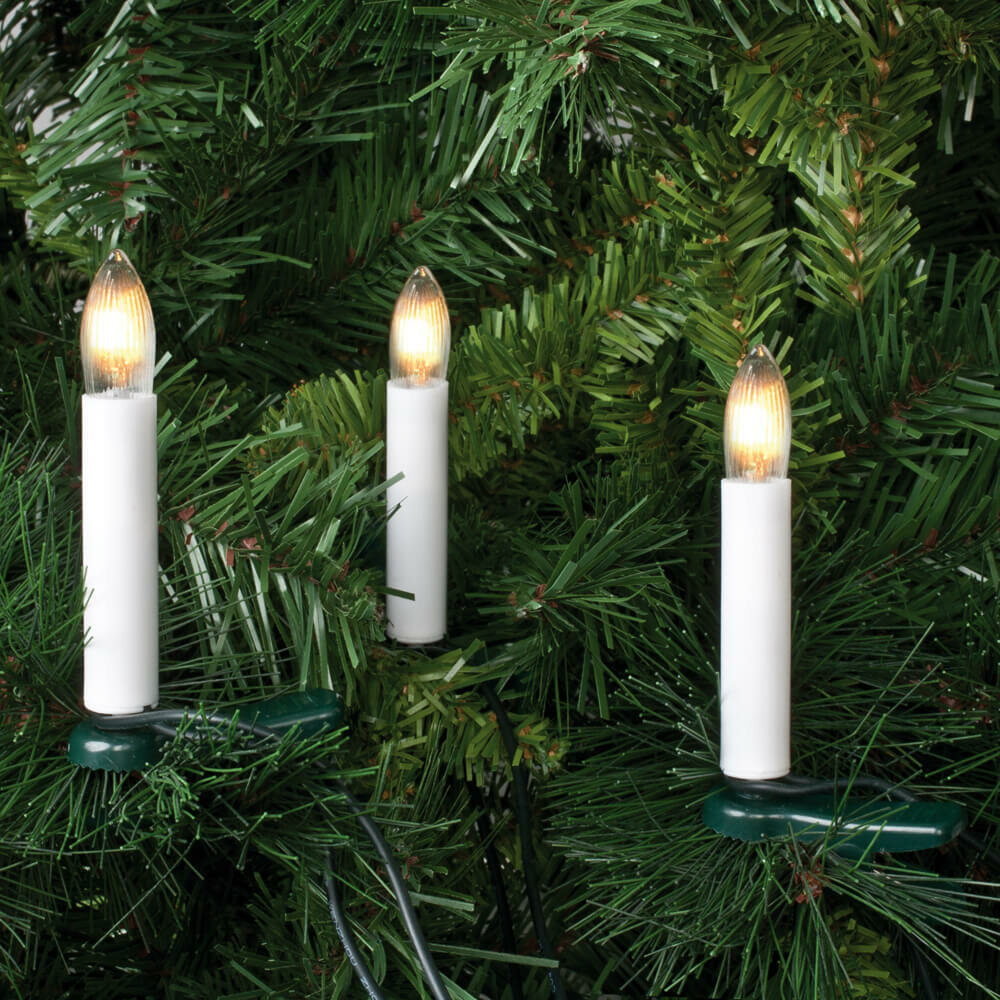 Kerstboomsnoer rond snoer 25 kaarsjes | Warm wit