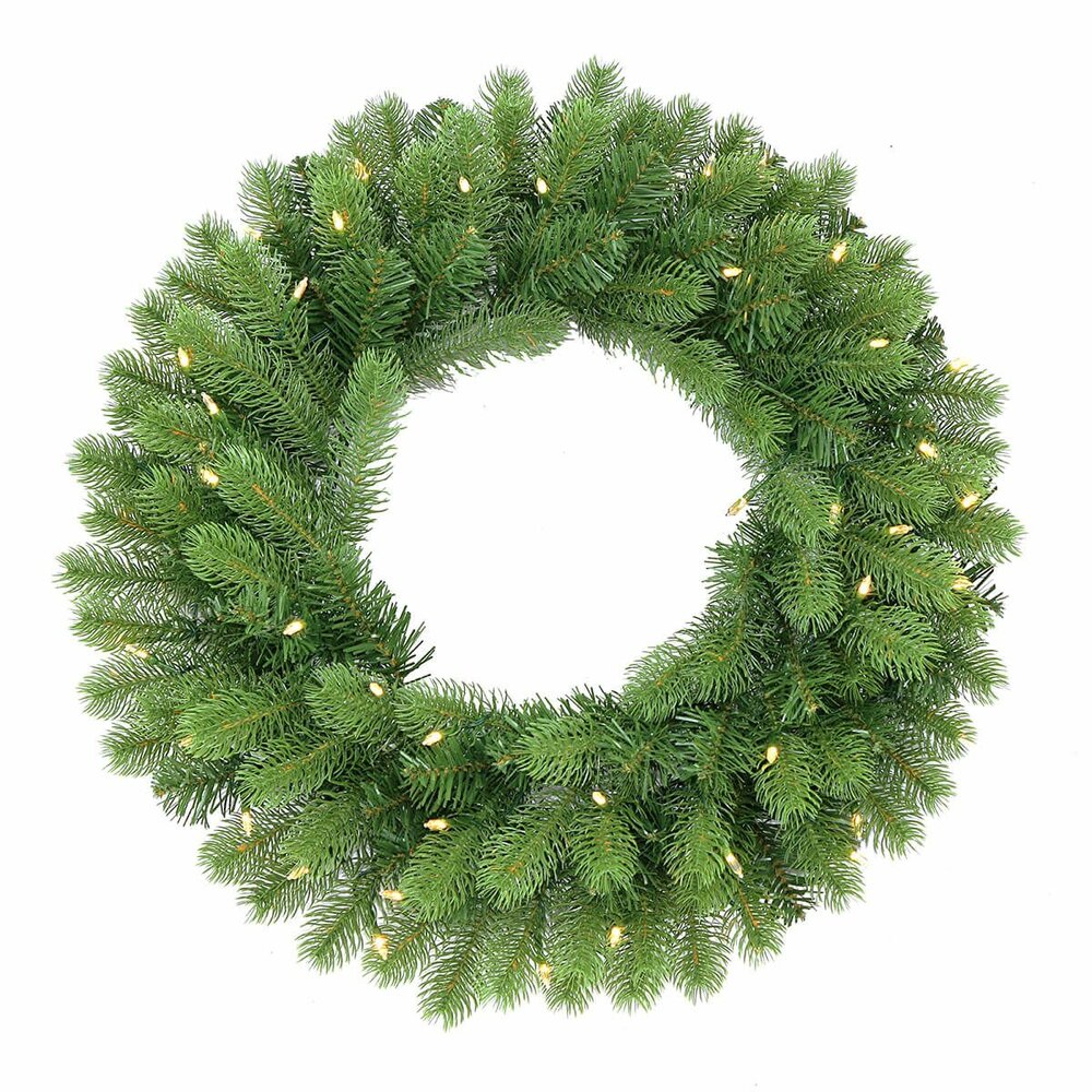 National Tree Company Bayberry - Kerstkrans - 30 cm - Dual LED - Feel Real