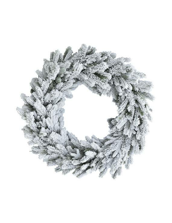 Greenhaven Altura - Kerstkrans - 80 cm - mix PE 80 - Flocked