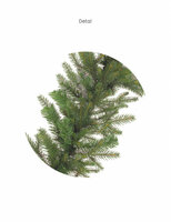 Premium guirlande 30 mix PE - luxe volle kerstguirlande - verschillende naaldstructuren voor de natuurlijke uitstraling