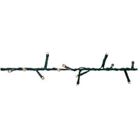 Cluster - Kerstverlichting - mini LED&#039;s - Groen snoer - IP44