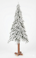 Alpine - Kunstkerstboom - 120 cm - Voorzien van Sneeuw - Natuurlijke stam