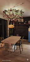 New York - Plafond kunstkerstboom - rond 100 cm - met Brandcertificaat - Ophangoog