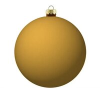 Kerstbal rond 15 cm Goud mat