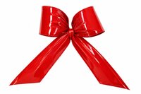 kunststof kerststrik rood