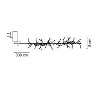 Super Cluster - Kerstverlichting - mini LED - Groen snoer - IP44