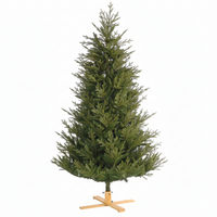 Our Nordic Christmas Arkansas - Kunstkerstboom - 228 cm - donkergroen - houten voet