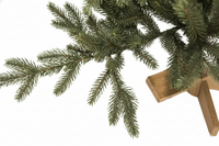 Our Nordic Christmas Arkansas - Kunstkerstboom - 228 cm - donkergroen - houten voet