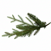 Our Nordic Christmas Arkansas - Kunstkerstboom - 213 cm - donkergroen - houten voet