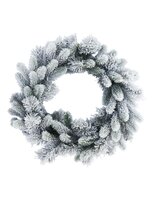Greenhaven Rocky - Kerstkrans - Rond 80 cm - mix PE 80 - Flocked