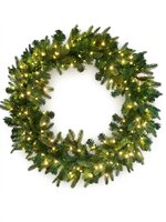 Greenhaven Oregon - Kerstkrans - 80 cm - Mix PE - micro leds