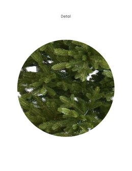 Kunstkerstboom Premium 180 cm - 100 % PE-takken -  Zeer natuurlijke uitstraling - eenvoudig op te zetten - stalen voet