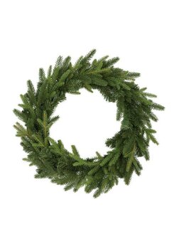 Kerstkrans premium 100% PE natuurlijke deurkrans rond 80 - voor binnen en buiten