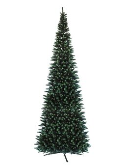 Silhouette smalle kunstkerstboom mix pe 400 cm hoog
