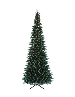 Silhouette smalle kunstkerstboom mix pe 350 cm hoog