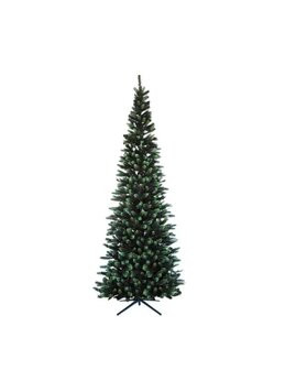 Silhouette smalle kunstkerstboom mix pe 270 cm hoog