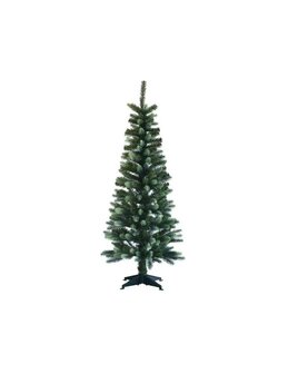 Silhouette smalle kunstkerstboom mix pe 120 cm hoog