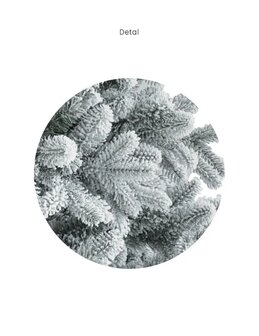 Denali - Kunstkerstboom - 180 cm - voorzien van Sneeuw -  Brandcertificaat - eenvoudig opzetbaar