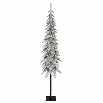 A Perfect Christmas Colwood Fir - Kunstkerstboom op stam - 150 cm - Leds - 100% PE takken - Sneeuw