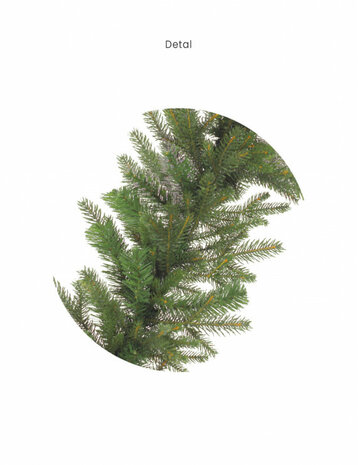 Premium guirlande rond 30 cm x 270 cm, mix PE - luxe volle kerstguirlande - verschillende naaldstructuren voor de natuurlijke uitstraling