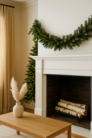 Altura guirlande 30 cm x 180 cm - mix PE - luxe volle kerstguirlande - verschillende naaldstructuren voor de natuurlijke uitstraling