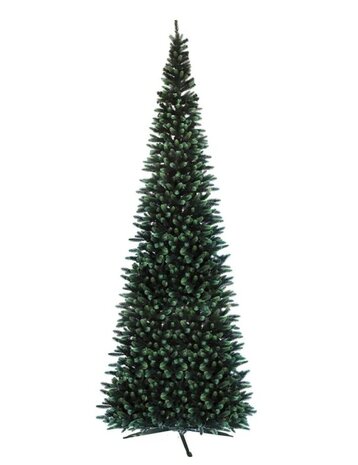 Silhouette smalle kunstkerstboom mix pe 400 cm hoog