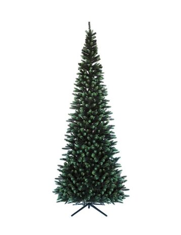 Silhouette smalle kunstkerstboom mix pe 350 cm hoog