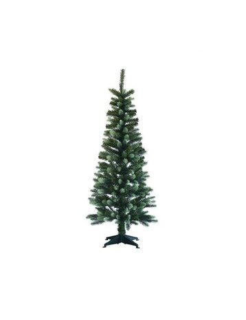 Silhouette smalle kunstkerstboom mix pe 120 cm hoog