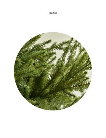 Alaska - Kunstkerstboom - 240  cm - mix PE takken - Natuurlijke uitstraling - Brandcertificaat