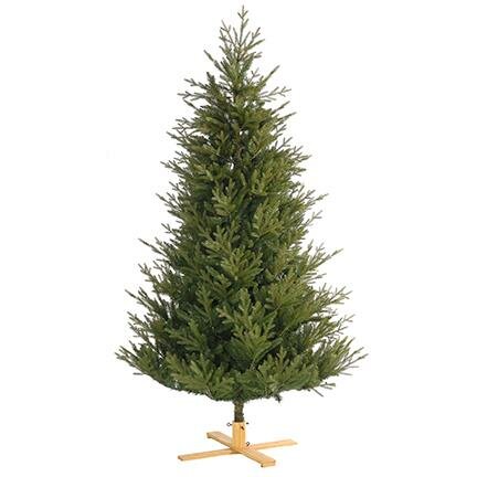 Our Nordic Christmas Arkansas - Kunstkerstboom - 213 cm - donkergroen - houten voet