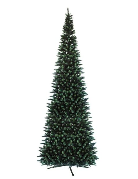 Silhouette smalle kunstkerstboom mix pe 400 cm hoog