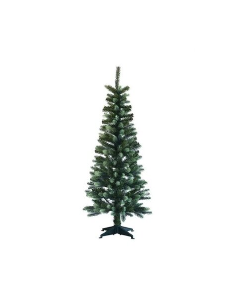 Silhouette smalle kunstkerstboom mix pe 120 cm hoog