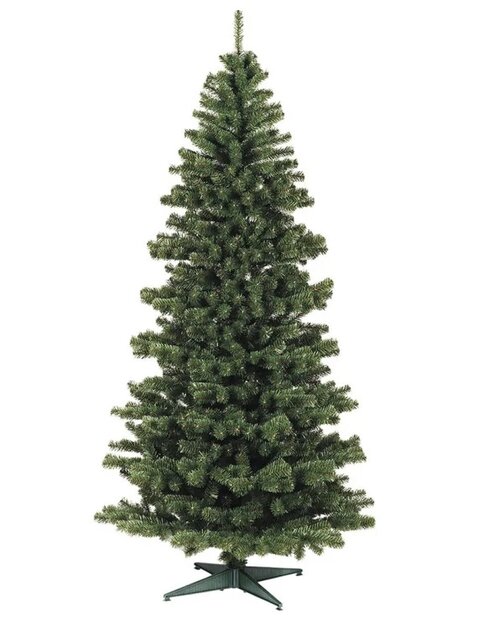 Volle compacte kunstkerstboom 240 cm hoog