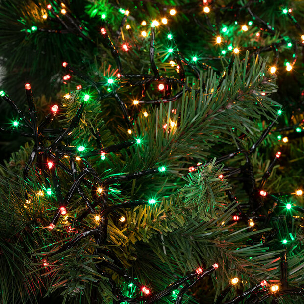 LED kerstverlichting - Super Cluster - Mini LED  - rood groen wit - IP44