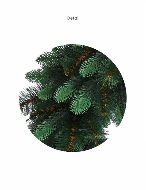 Greenhaven winter collection Rocky - Kerstkrans - rond 100 cm - mix PE 100 -  Volle kerstkrans - Realistische naaldstructuren