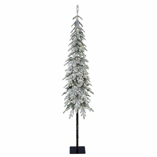 A Perfect Christmas Snowy Colwood Fir - Kunstkerstboom op stam - 120 cm - Leds - 100% PE takken - Sneeuw