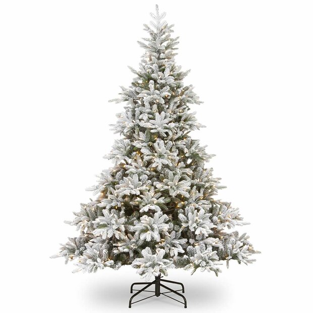 National Tree Company Andorra - Kunstkerstboom - 213 cm - Besneeuwd met LED