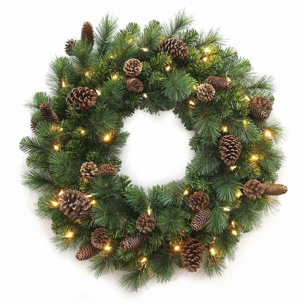 National Tree Company Pine Ridge - Kerstkrans - 60 cm