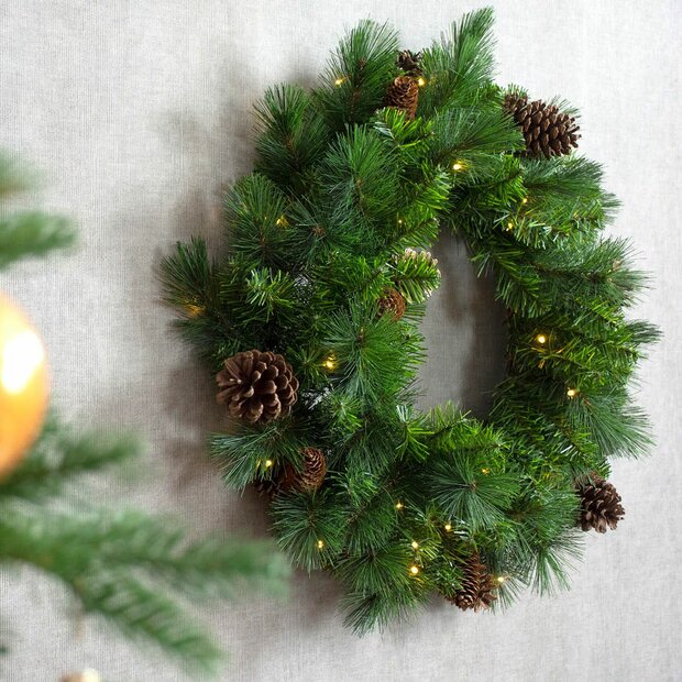 National Tree Company Pine Ridge - Kerstkrans - 60 cm