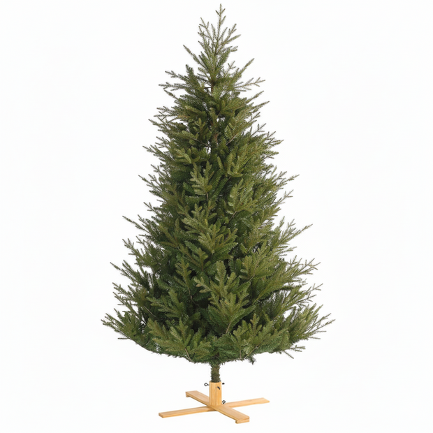 Our Nordic Christmas Arkansas - Kunstkerstboom - 243 cm - donkergroen - houten voet
