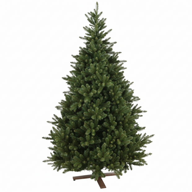 Our Nordic Christmas Kentucky Deluxe - Kunstkerstboom - 213 cm - houten voet - mix pe/pvc