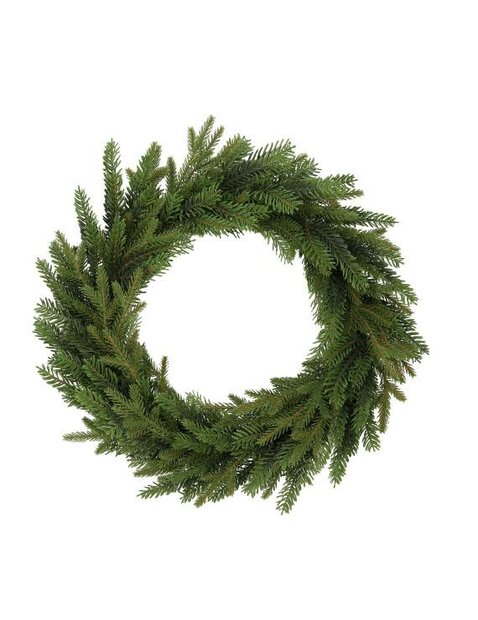 Kerstkrans Altura 100% natuurlijke PE takken rond 50 cm - binnen en buiten gebruik - exclusieve krans